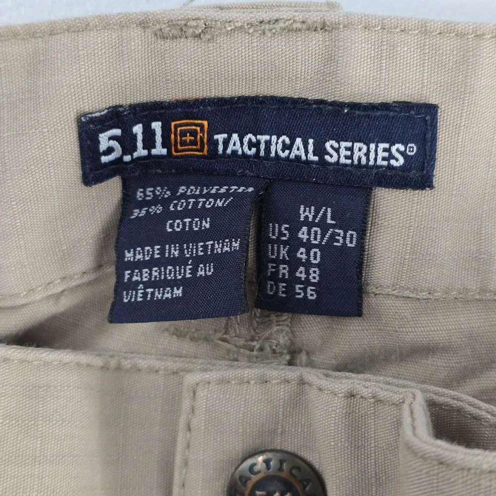 5.11 Tactical Series Men's Tan Cargo Pants US 40/30‎ Work Hiking Outdoor